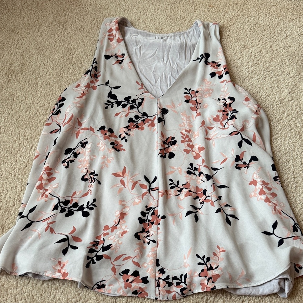 Loft Floral Sleeveless Top